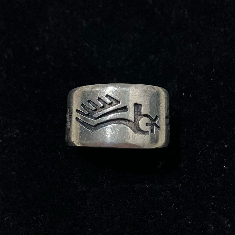 Vintage Sterling Silver Hopi Ring 6.5